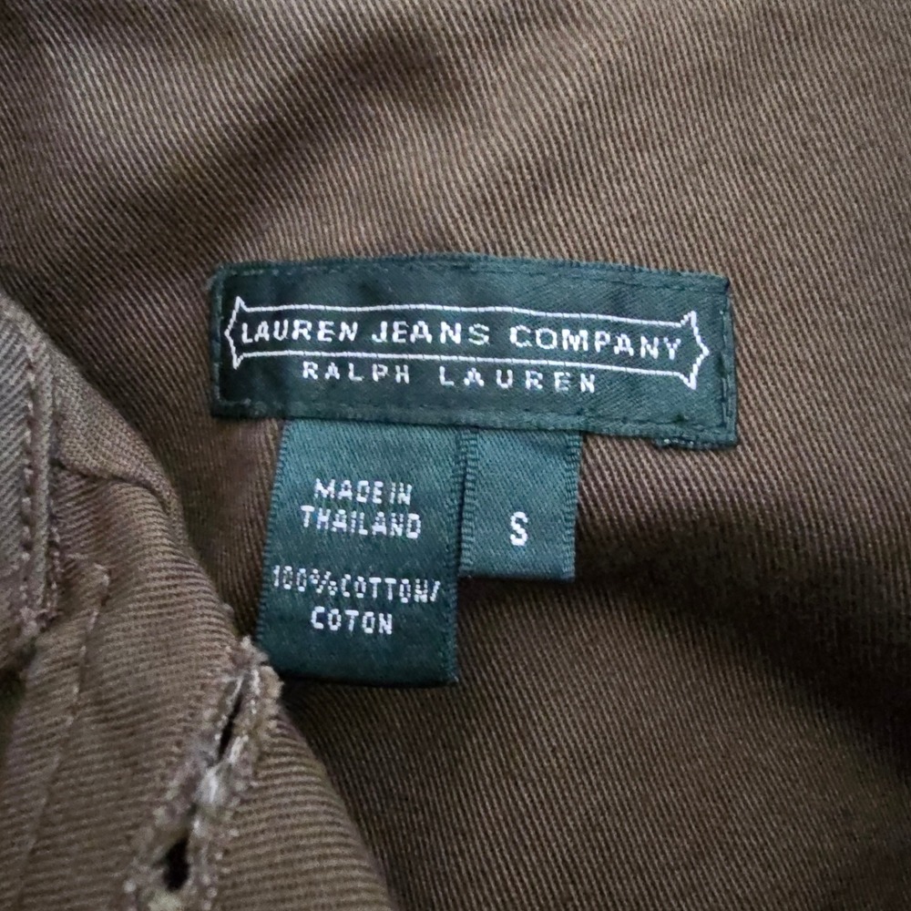 LAUREN JEANS COMPANY Short sleeve military‎ belted green jacket size small - Picture 9 of 11